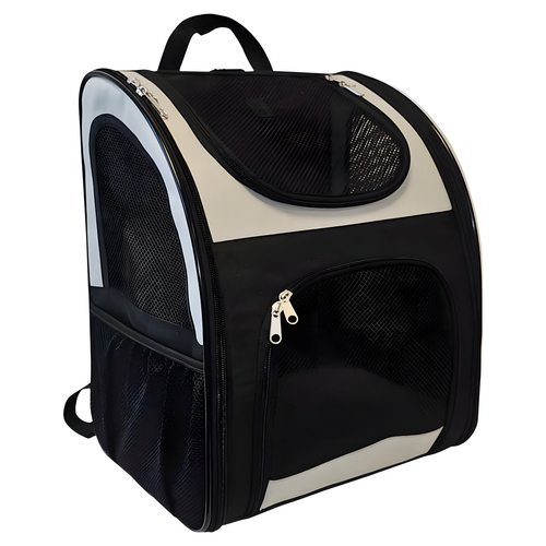Nobby Rucksack Extend 2 cream/schwarz für Hunde