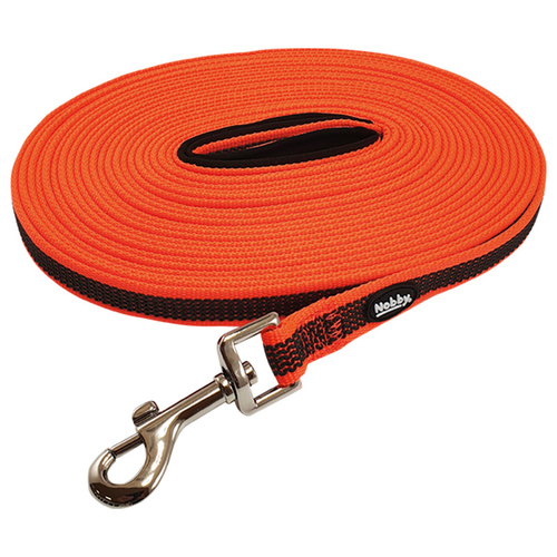 Nobby Schleppleine Anti-Slip neon orange, Maße: 15 m