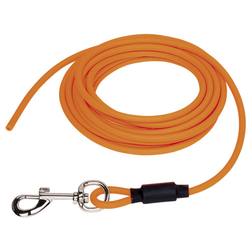 Nobby Schleppleine Cover rund neonorange, Länge: 10 m