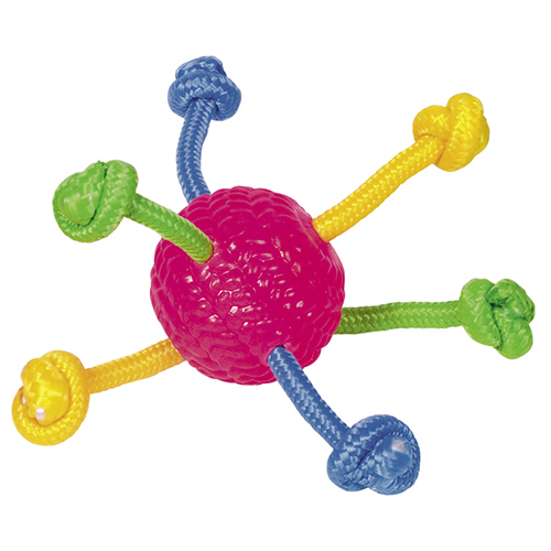 Nobby TPR Ball mit Spielseilen Nobby TPR Ball mit Spielseilen