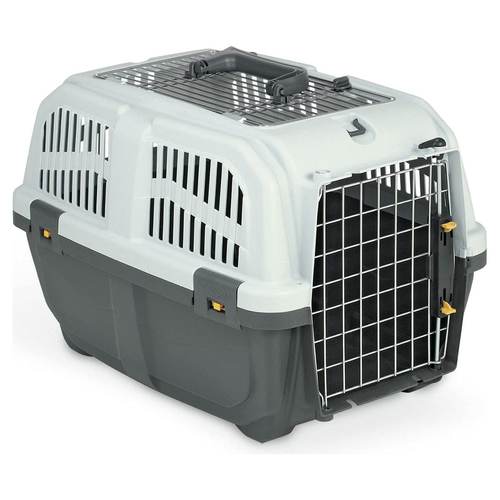 Nobby Transportbox Skudo Open grau für Hunde