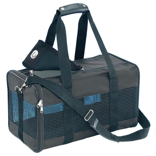 Nobby Transporttasche Nylon schwarz für Hunde, Maße: 44 x 27 x 25 cm