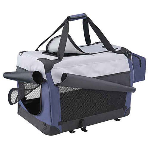 Nobby Traveller Plus blau/grau für Hunde, Maße: 60 x 42 x 42 cm