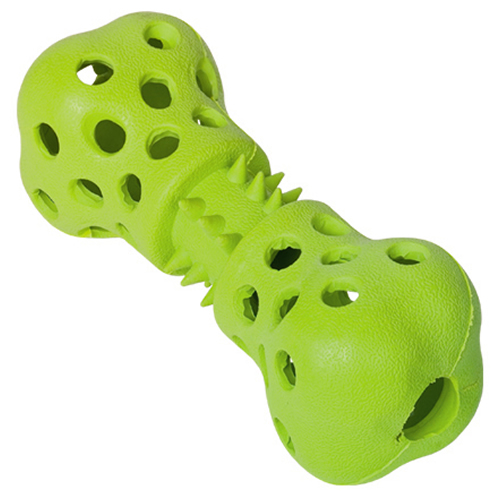 Nobby Vollgummi Hantel hohl grün