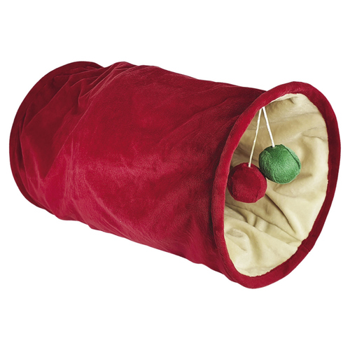 Nobby X-Mas Plüschtunnel rot