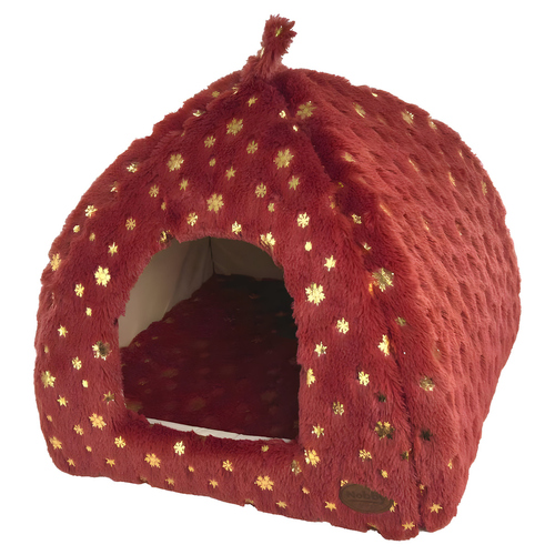 Nobby Xmas Höhle Snowflake bordeaux