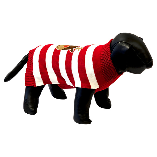 Nobby Xmas Hundepullover Heart Nose rot-weiß, Größe: 44 cm