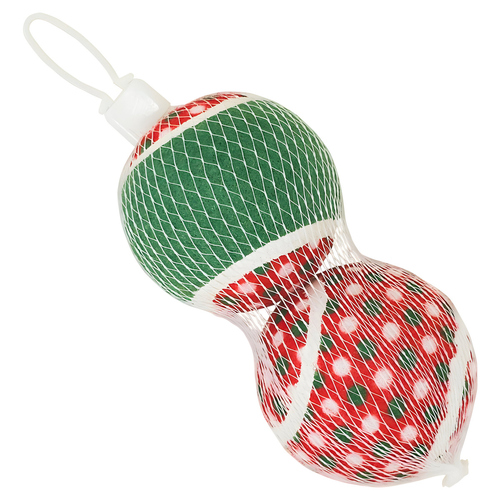 Nobby Xmas Hundespielzeug Tennisball 2er Set
