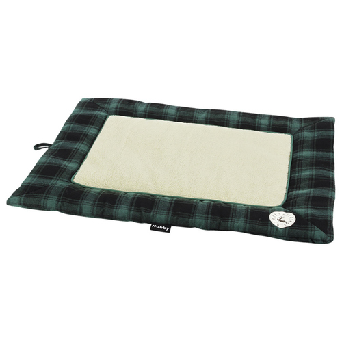 Nobby Xmas Komfort-Matte Checker grün für Katzen, Maße: 75 x 55 cm