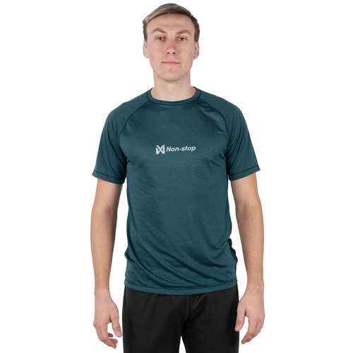 Non-stop dogwear Herren T-Shirt CaniX Tech Tee teal, Größe: L