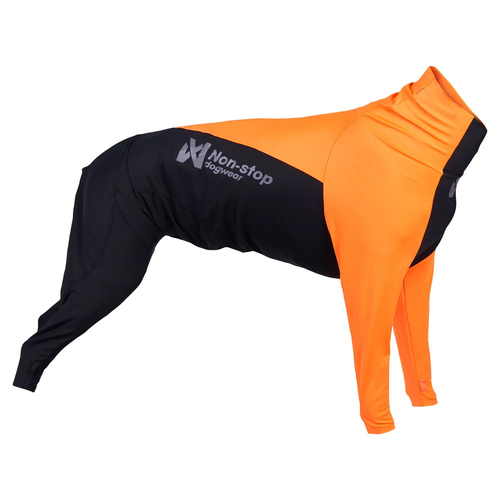 Non-stop dogwear Hundeanzug für Rüden Protector Suit M orange/schwarz, Größe: 27