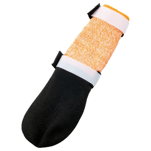 Non-stop dogwear Hundeschuhe Protector Bootie High schwarz/orange, Größe: S