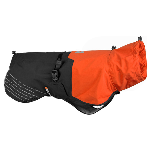 Non-stop dogwear Regenmantel Fjord Raincoat orange/schwarz, Größe: 30