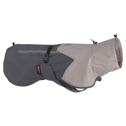 Non-stop dogwear Regenmantel Fjord raincoat 2.0 grau, Rückenlänge: 70 cm