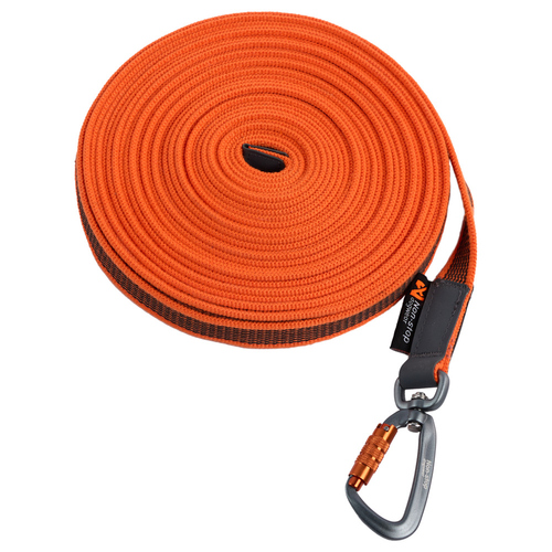 Non-stop dogwear Schleppleine Friction Long Line orange, Länge: 15 m