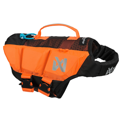 Non-stop dogwear Schwimmweste Protector Life Jacket schwarz/orange, Größe: 8