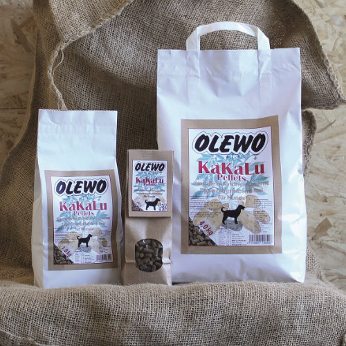 OLEWO KaKaLu-Pellets mit Kartoffeln, Karotten und Luzerne 1 kg für Hunde