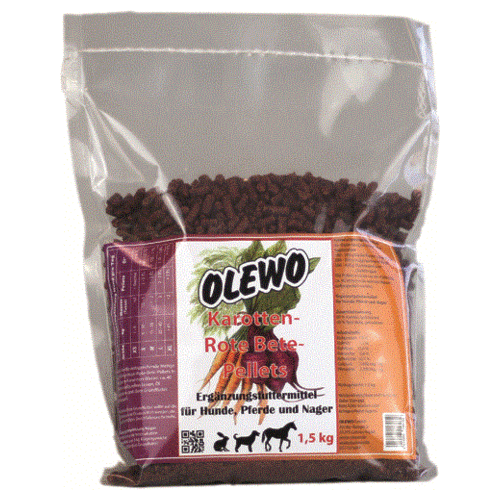 OLEWO Karotten-Rote Bete-Pellets 1,5 kg für Hunde