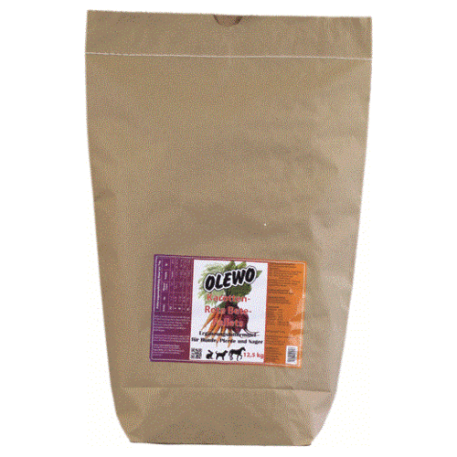 OLEWO Karotten-Rote Bete-Pellets 12,5 kg für Nager