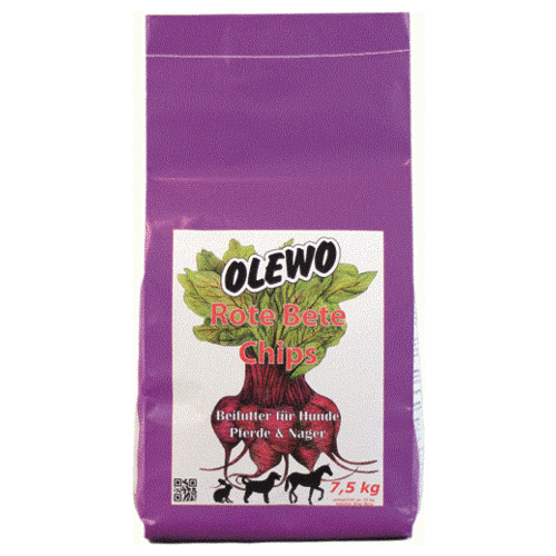 OLEWO Rote Bete-Chips 7,5 kg für Nager