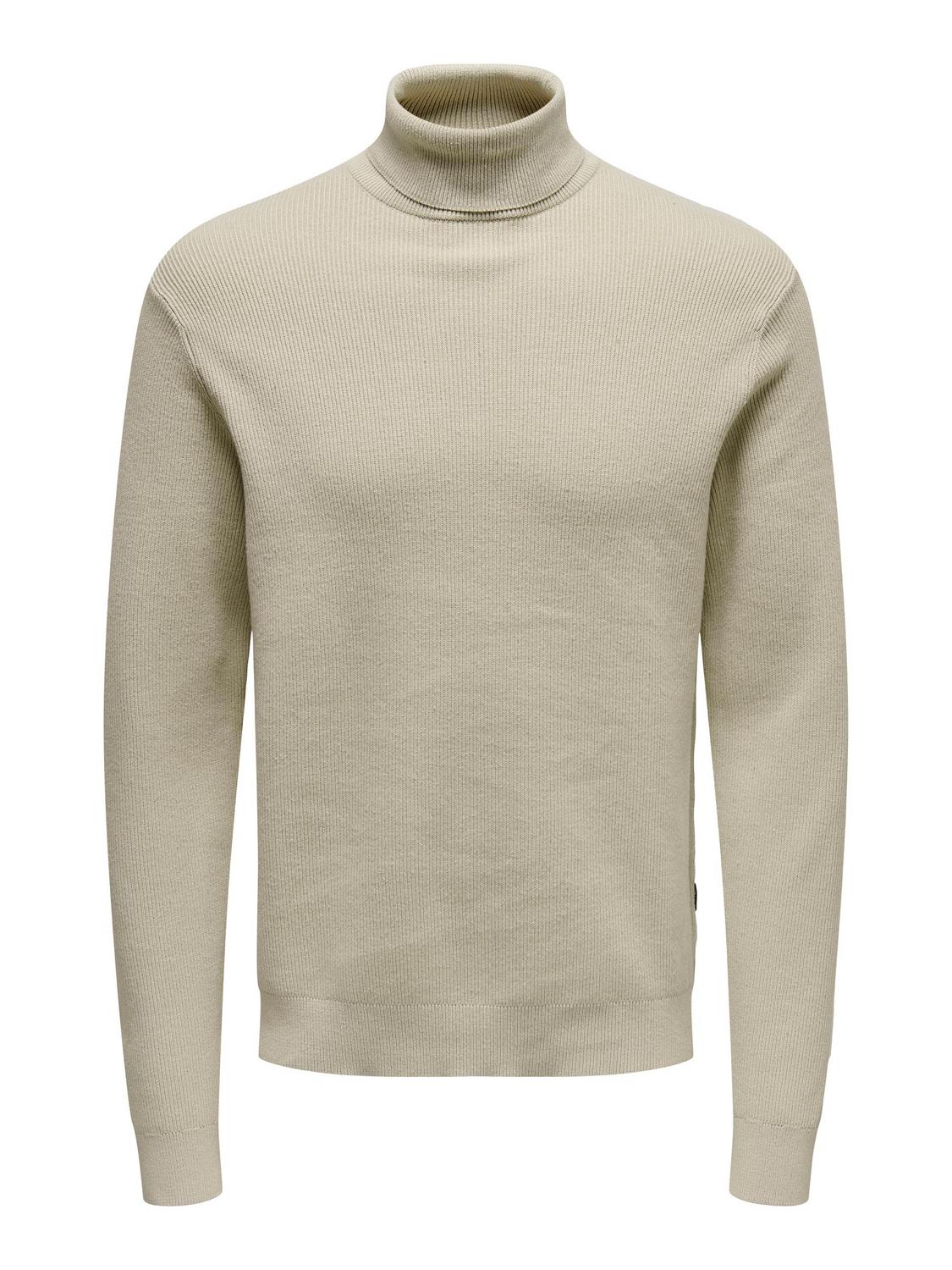 ONSPHIL REG 12 STRUC ROLL NECK KNIT
