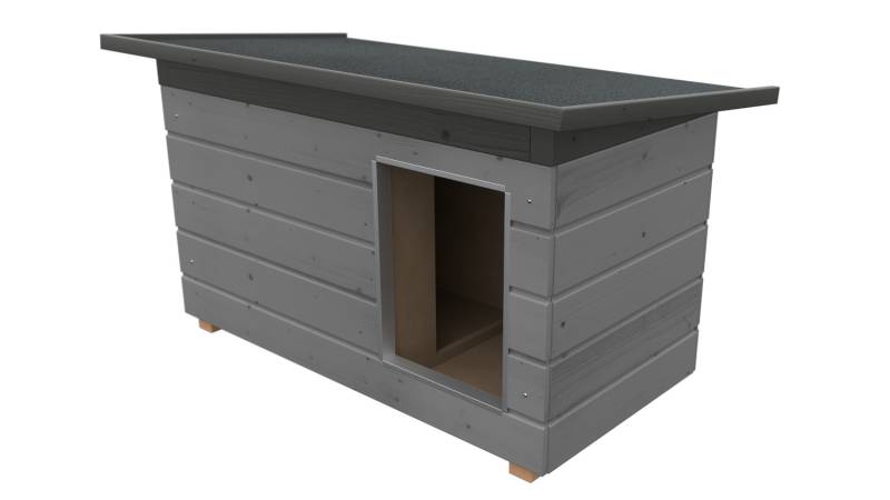 Original SAUERLAND Holz-Hundehütte mit Vorraum, platingrau/graphitgrau | Pultdac... Original SAUERLAND Holz-Hundehütte mit Vorraum, platingrau/graphitgrau | Pultdac...