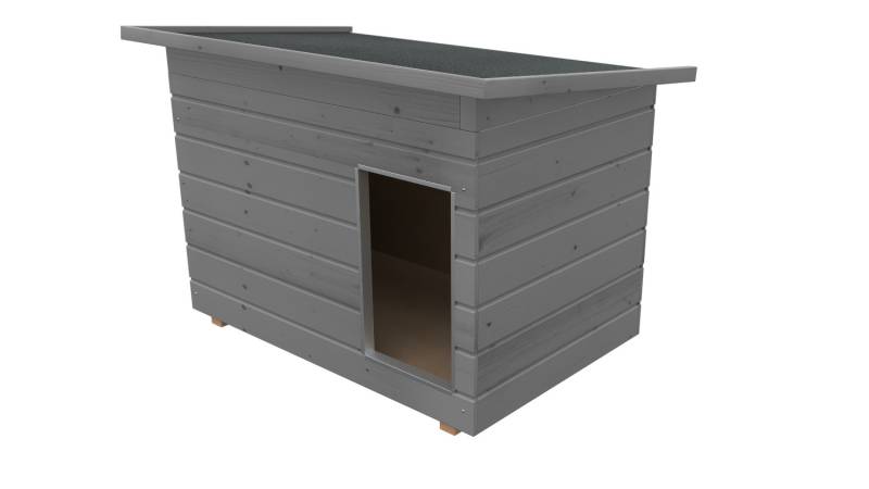 Original SAUERLAND Holz-Hundehütte platingrau | Pultdach Allwetter | Eingang Län... Original SAUERLAND Holz-Hundehütte platingrau | Pultdach Allwetter | Eingang Län...