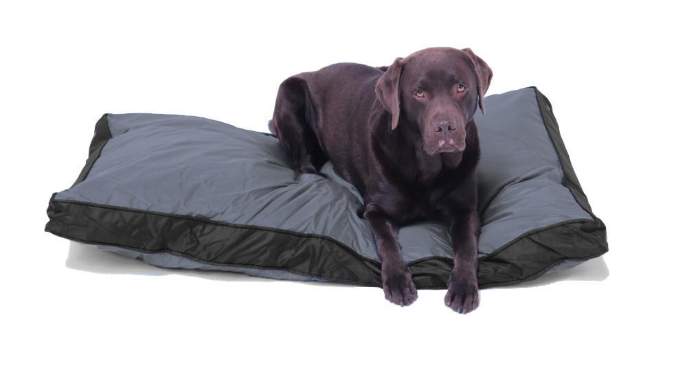 Outdoor-Hundekissen 120 x 80 cm, wasserdicht und robust, grau