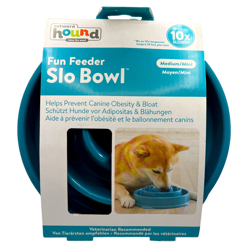 Outward Hound Fun Feeder Slo Bowl Drop Turquoise, Größe: L Outward Hound Fun Feeder Slo Bowl Drop Turquoise, Größe: L