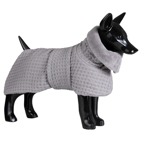 PAIKKA Hunde Bademantel "Drying Coat Spa" grau, Größe: 45 cm