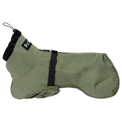 PAIKKA Hunde Regenmantel leicht & reflektierend "Visibility Raincoat Lite" grün