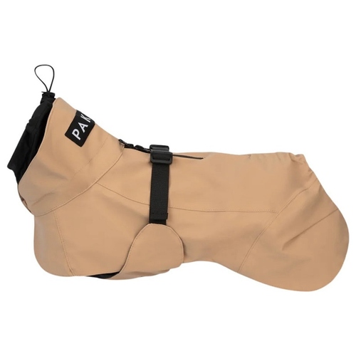 PAIKKA Hunde Regenmantel leicht & reflektierend "Visibility Raincoat Lite" taupe