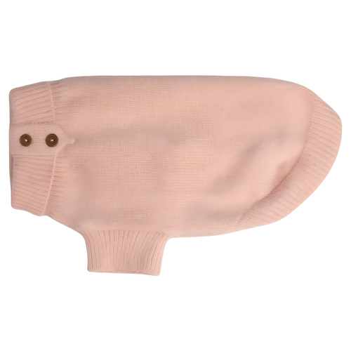 PAIKKA Hunde Strickpullover "Furry" rosa, Rückenlänge: 30 cm