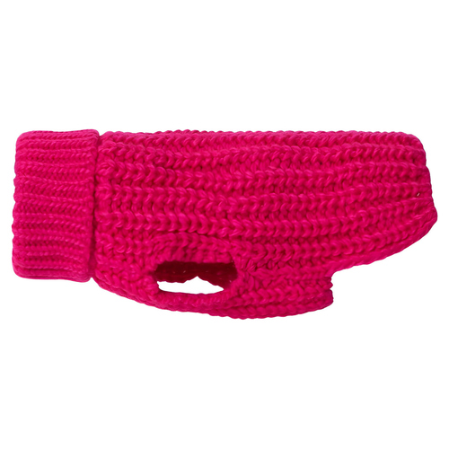 PAIKKA Hunde Strickpullover "Knit Sweater" hot pink, Rückenlänge: 35 cm