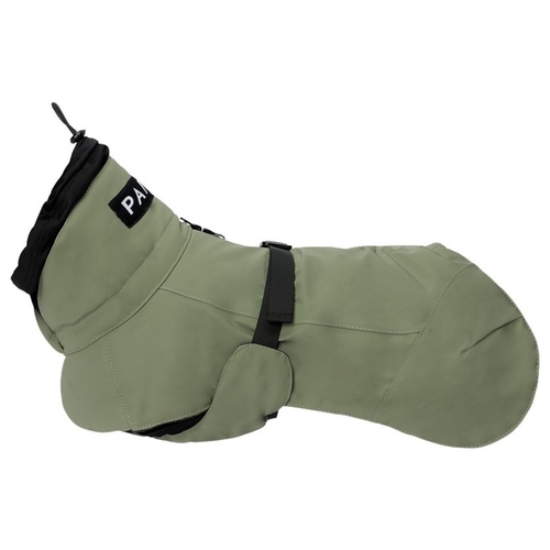 PAIKKA Hunde Winter-Jacke reflektierend "Visibility" Wool green