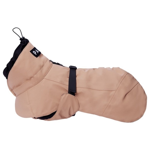 PAIKKA Hunde Winter-Jacke reflektierend "Visibility" Wool taupe