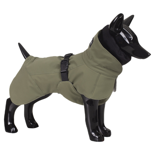 PAIKKA Hunde Winter-Jacke reflektierend "Visibility" grün, Rückenlänge: 35 cm