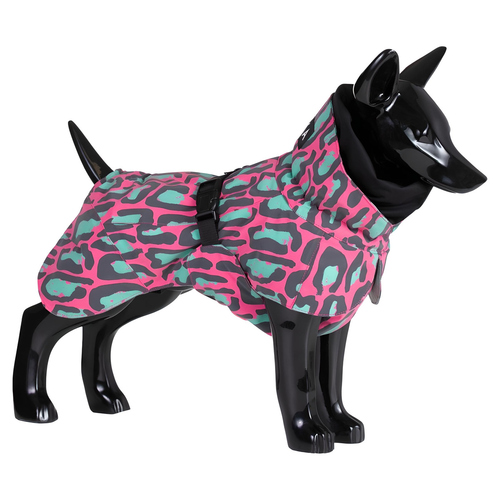 PAIKKA Hunde Winter-Jacke reflektierend "Visibility" jungle/pink