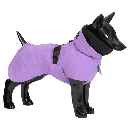 PAIKKA Hunde Winter-Jacke reflektierend "Visibility" lila, Rückenlänge: 35 cm