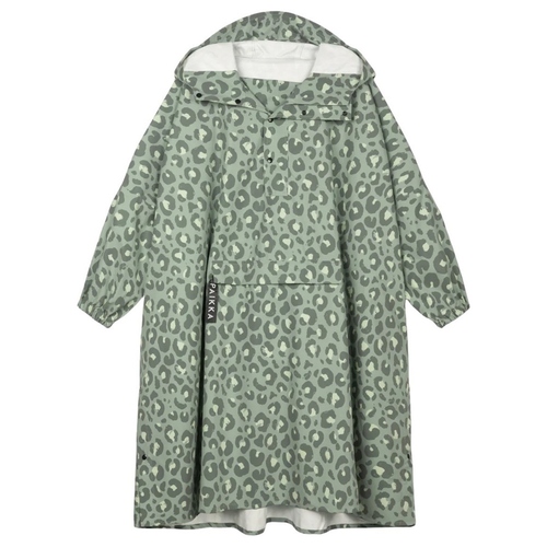 PAIKKA Poncho für Zweibeiner green leo