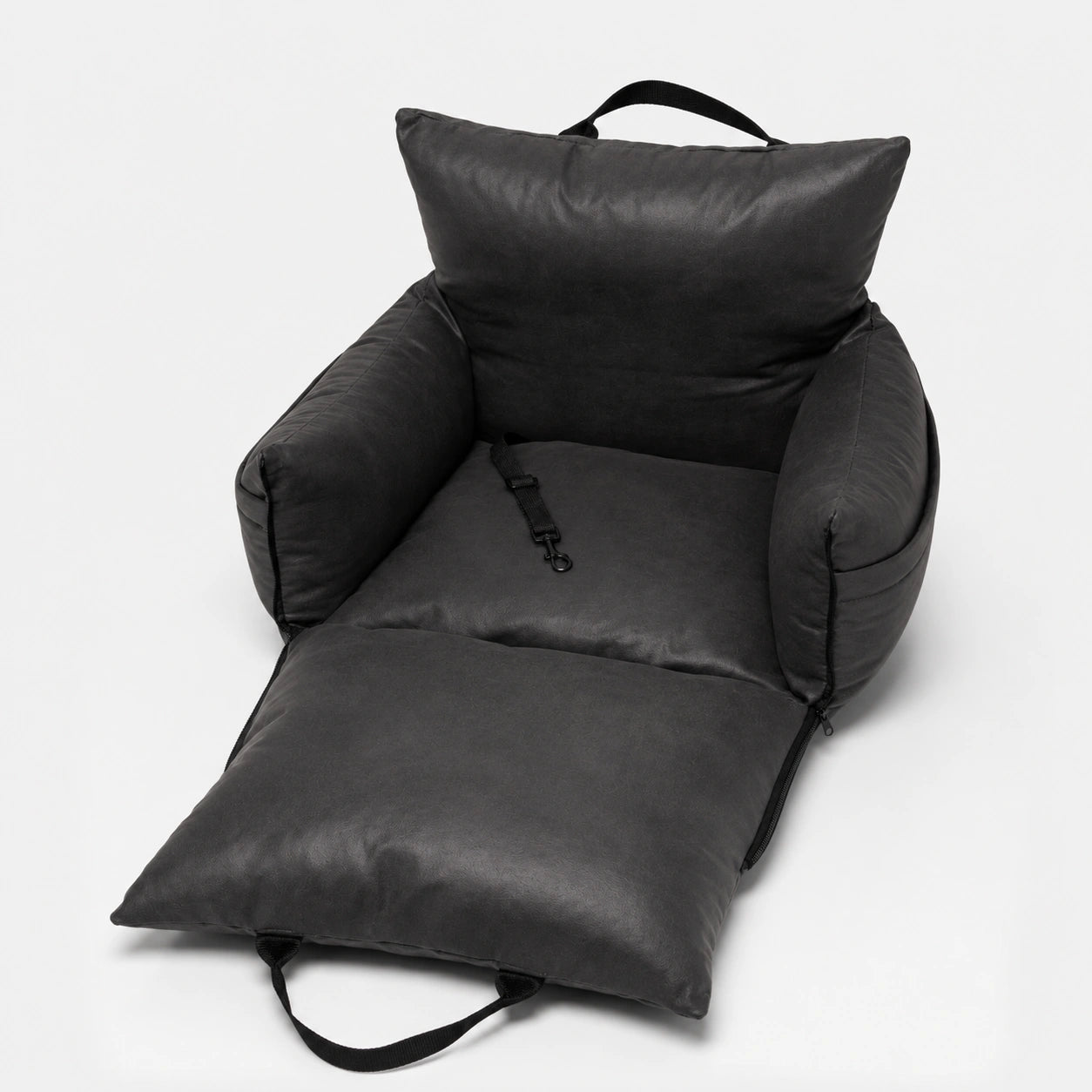 PET & Co. Carlo Luxury Hundeautositz Anthrazit | Sicher, Orthopädisch & Als Hundebett geeignet | PET & Co.