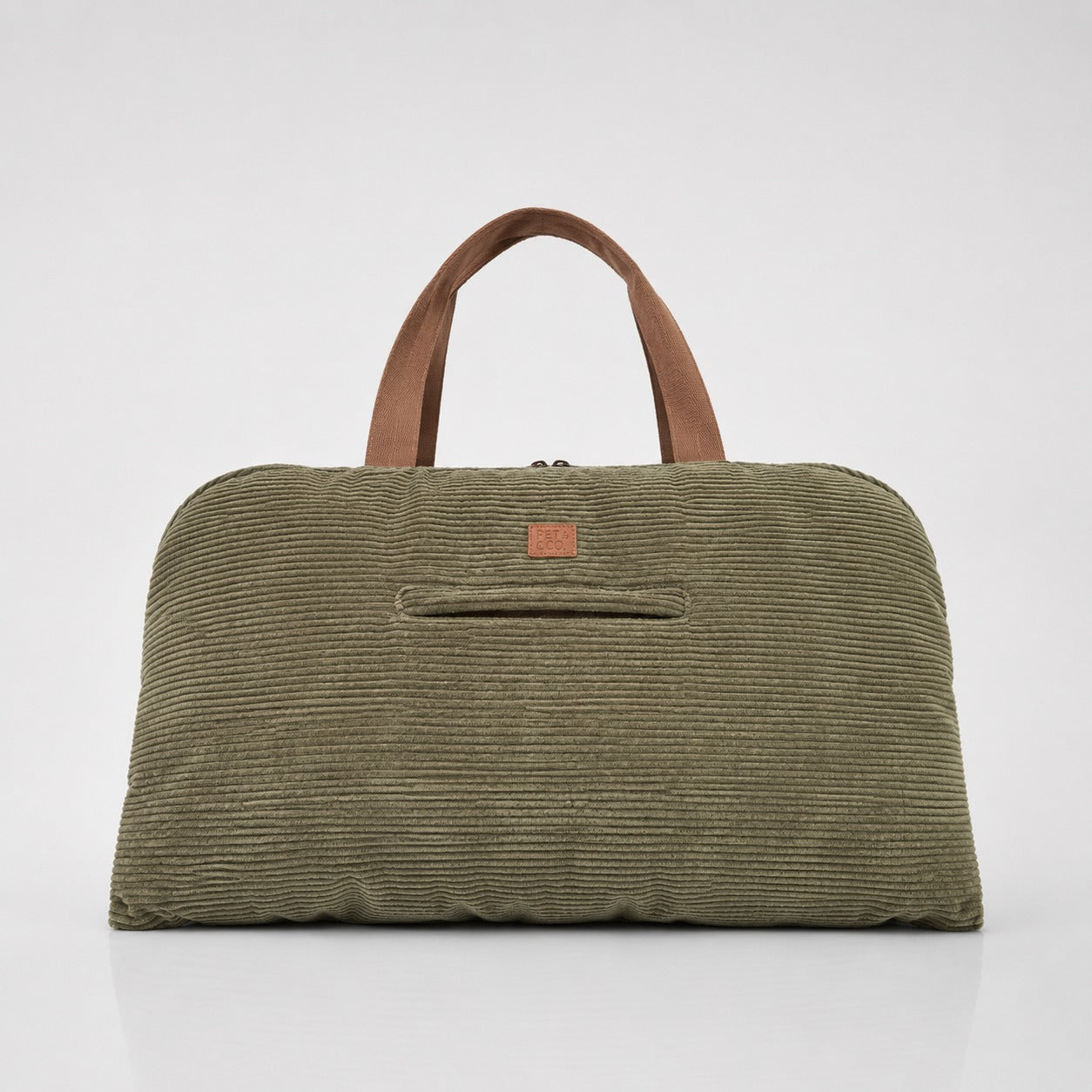 PET & Co. Charly Luxury Hundematte 2-in-1 Khaki | Faltbar 2-in-1 | Weich & Maschinenwaschbar | PET & Co.