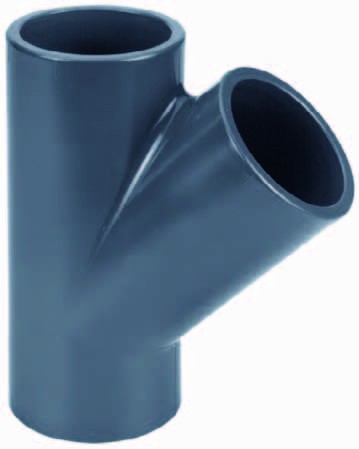 PVC-T-Stück 45° Ø 90