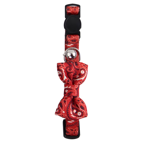 Pawise Katzenhalsband mit Schleife rot Pawise Katzenhalsband mit Schleife rot