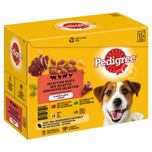 Pedigree Adult Land-Selektion im Multipack 12 x 100 g - 4 Stück