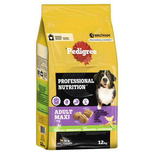 Pedigree Adult Professional Nutrition Maxi mit Geflügel und Gemüse 12 kg