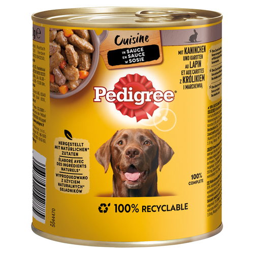 Pedigree Cuisine in Sauce Kaninchen & Karotten 800 g - 12 Stück