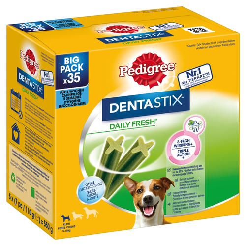Pedigree DENTASTIX™ Daily Fresh Multipack kleine Hunde 4 x 35 Stück