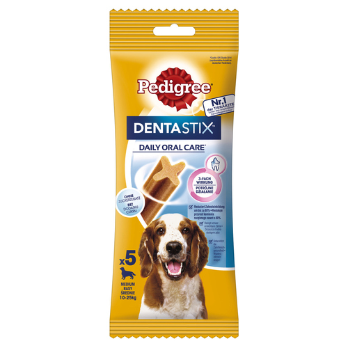 Pedigree DENTASTIX™ Daily Oral Care für mittelgroße Hunde - 14 x 5 Stück