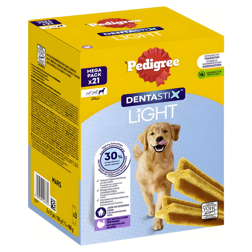 Pedigree DENTASTIX™ Light Multipack für große Hunde 21 Stück